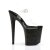 Pleaser Sandalette FLAMINGO-808MG Transparent Schwarz EU-35 / US-5