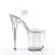 Pleaser Sandalette FLAMINGO-808MMG Transparent Silber EU-35 / US-5