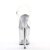 Pleaser Sandalette FLAMINGO-808MMG Transparent Silber EU-37 / US-7
