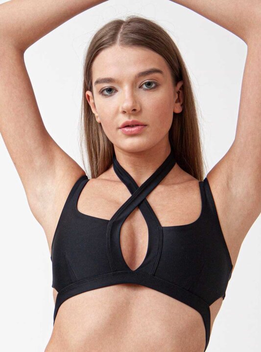 FANNA Top Warm Schwarz S