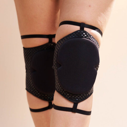 Lunalae Knieschützer Sticky Garter Schwarz XL