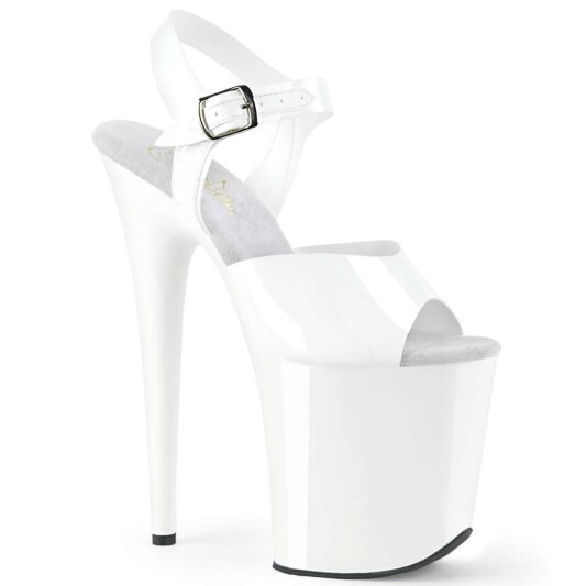 Pleaser Sandalette FLAMINGO-808N Weiß EU-38 / US-8