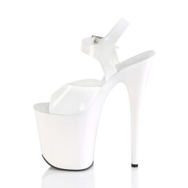 Pleaser Sandalette FLAMINGO-808N Weiß EU-38 / US-8