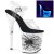 Pleaser Sandalette FLAMINGO-808SW Transparent Neon-Weiß EU-38 / US-8