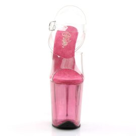 Pleaser Sandalette FLAMINGO-808T Transparent Pink EU-35 /...