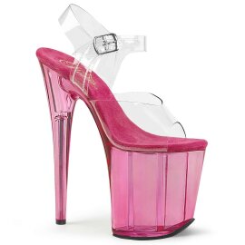 Pleaser Sandalette FLAMINGO-808T Transparent Pink EU-37 /...