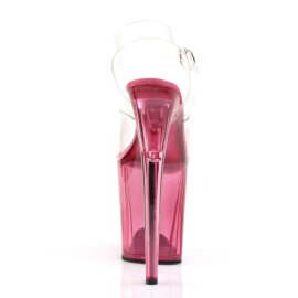 Pleaser Sandalette FLAMINGO-808T Transparent Pink EU-37 / US-7