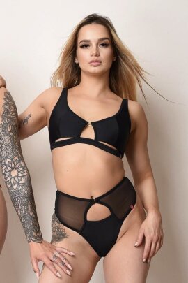 Pole Addict Top Slightly Spicy Schwarz XL