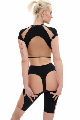 MÆD Biker Shorts Laecker 1.0 Schwarz + Nude L