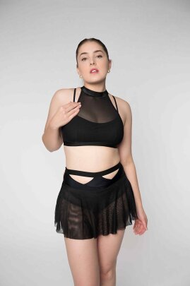 Zasha Polewear Skorts Layla Schwarz XS