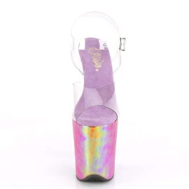Pleaser Sandalette FLAMINGO-808WR Transparent Lila...