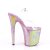 Pleaser Sandalette FLAMINGO-808WR Transparent Lila Hologram EU-35 / US-5
