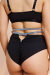Lunalae Top Ivy Diamante Schwarz M