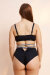 Lunalae Top Ivy Diamante Schwarz XL