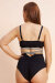 Lunalae Shorts High Waist Riley Diamante Schwarz S