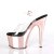 Pleaser Sandalette ADORE-708 Transparent Rose-Gold Chrom EU-36 / US-6
