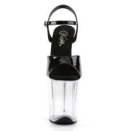 Pleaser Sandalette FLAMINGO-809 Schwarz Transparent EU-35...