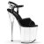 Pleaser Sandalette FLAMINGO-809 Schwarz Transparent EU-35 / US-5