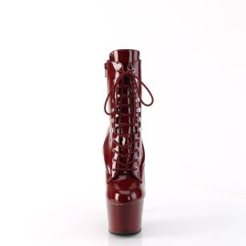 Pleaser ADORE-1020 Plateau Stiefeletten Lack Burgundrot...
