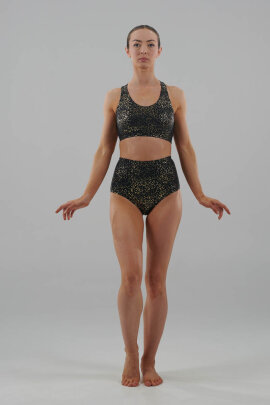 Juicee Peach Top Aria Black & Gold S