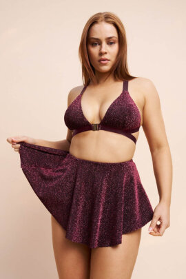 Lunalae Top Follow Me Coral Shimmer M