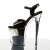 Pleaser Sandalette FLAMINGO-809 Schwarz Silber Chrom EU-38 / US-8