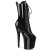 Pleaser FLAMINGO-1041GP Plateau Stiefeletten Lack Glitter Schwarz EU-40 / US-10