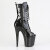 Pleaser FLAMINGO-1041GP Plateau Stiefeletten Lack Glitter Schwarz EU-40 / US-10