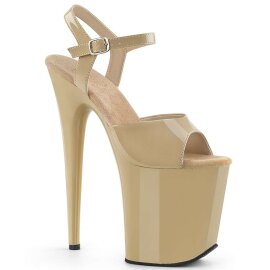 Pleaser Sandalette FLAMINGO-809 Creme EU-35 / US-5