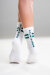 Paradise Chick Supreme Poledance Socken Weiß Petrol