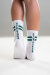 Paradise Chick Supreme Poledance Socken Weiß Petrol