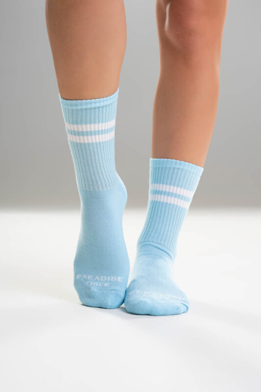 Paradise Chick Supreme Poledance Socken Babyblau