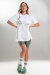 Paradise Chick Supreme Pole Dancer T-Shirt Creme XS/S