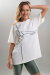 Paradise Chick Supreme Pole Dancer T-Shirt Creme XS/S