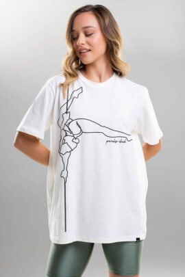 Paradise Chick Supreme Pole Dancer T-Shirt Creme M/L