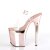 Pleaser Sandalette FLAMINGO-808 Transparent Rose-Gold Chrom EU-37 / US-7