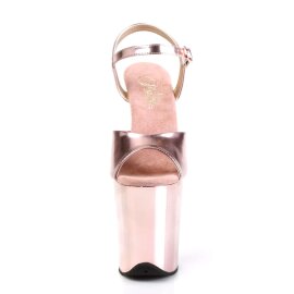 Pleaser Sandalette FLAMINGO-809 Rose-Gold Metallic Chrom EU-38 / US-8