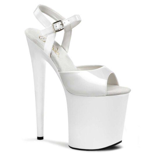 Pleaser Sandalette FLAMINGO-809 Weiß EU-35 / US-5
