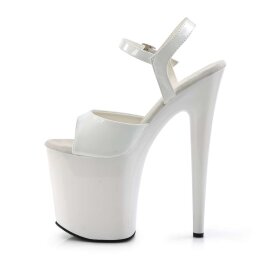 Pleaser Sandalette FLAMINGO-809 Weiß EU-35 / US-5