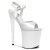 Pleaser Sandalette FLAMINGO-809 Weiß EU-35 / US-5