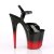 Pleaser Sandalette FLAMINGO-809BR-H Schwarz Rot Chrom EU-38 / US-8