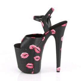 Pleaser Sandalette FLAMINGO-809KISSES Schwarz EU-36 / US-6