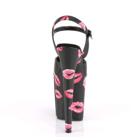 Pleaser Sandalette FLAMINGO-809KISSES Schwarz EU-36 / US-6