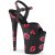 Pleaser Sandalette FLAMINGO-809KISSES Schwarz EU-36 / US-6