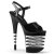 Pleaser Sandalette FLAMINGO-809LN Schwarz EU-37 / US-7