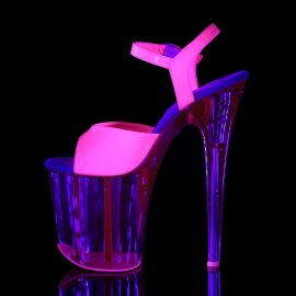 Pleaser Sandalette FLAMINGO-809UVT Neon-Pink EU-38 / US-8