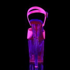 Pleaser Sandalette FLAMINGO-809UVT Neon-Pink EU-38 / US-8