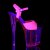Pleaser Sandalette FLAMINGO-809UVT Neon-Pink EU-38 / US-8