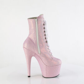 Pleaser ADORE-1020SDG Plateau Stiefeletten Glitter Pink EU-38 / US-8