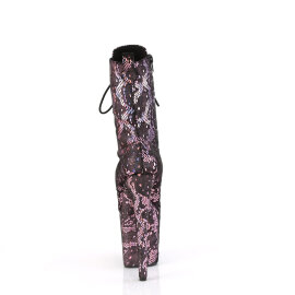 Pleaser FLAMINGO-1040SPF Plateau Stiefeletten Stoff Holograma Metallic Pink EU-38 / US-8